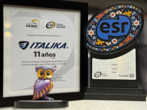 ITALIKA RECIBE EL DISTINTIVO de EMPRESA SOCIALMENTE RESPONSABLE POR 11 AÑOS CONSECUTIVOS